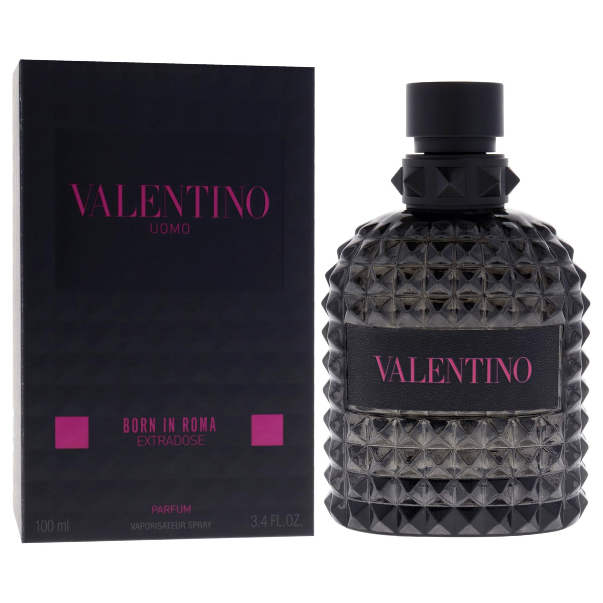 Valentino Uomo being sprayed on a wrist showing effective pulse-point application