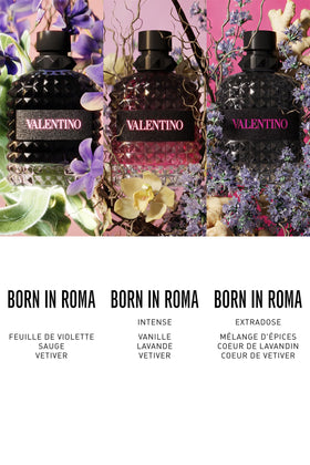 Valentino bottle beside evening outfit showing styling benefit for night events