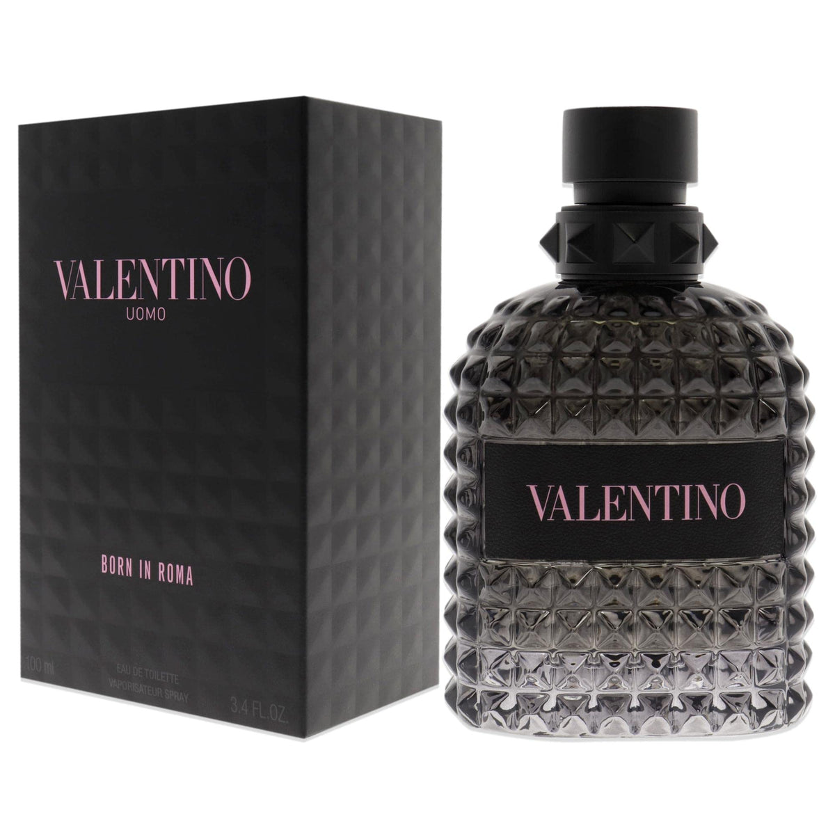 Valentino Uomo Born In Roma spray mist in motion demonstrating even application and fresh projection