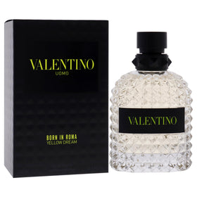 Valentino Uomo Yellow Dream cap detail emphasizing luxe finish and craftsmanship