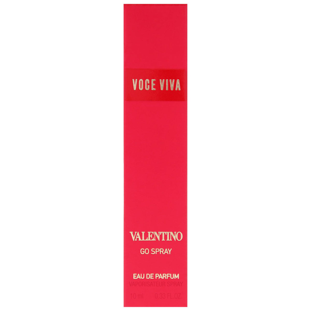 Valentino Voce Viva held in hand to show 10 ml size and easy portability benefit