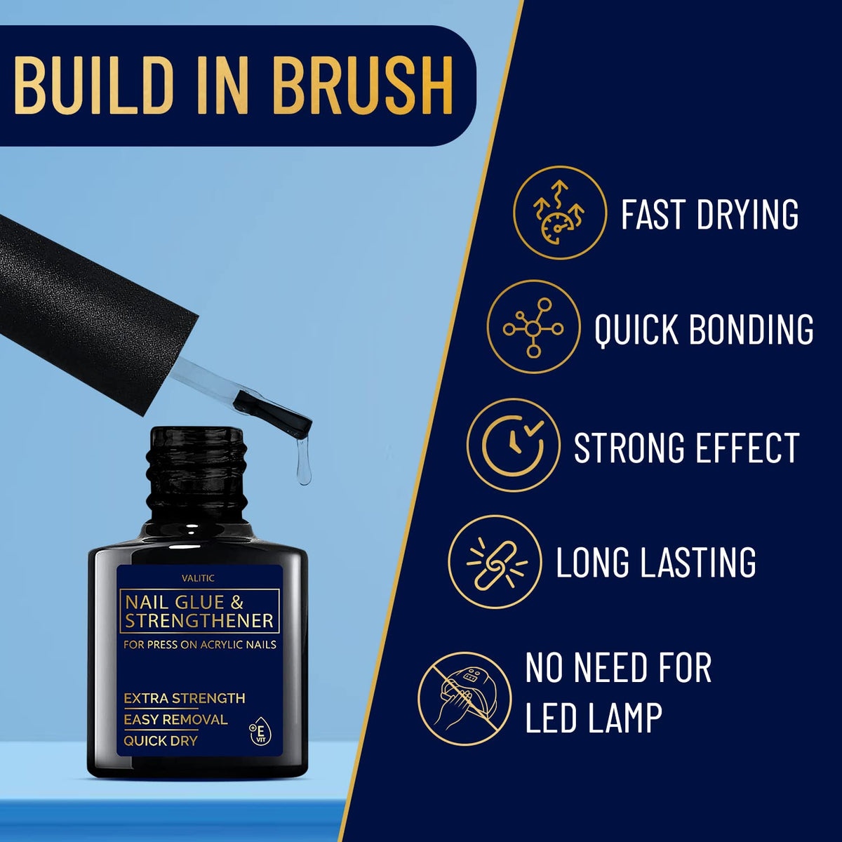 VALITIC brush applicator close-up demonstrating precise, easy application