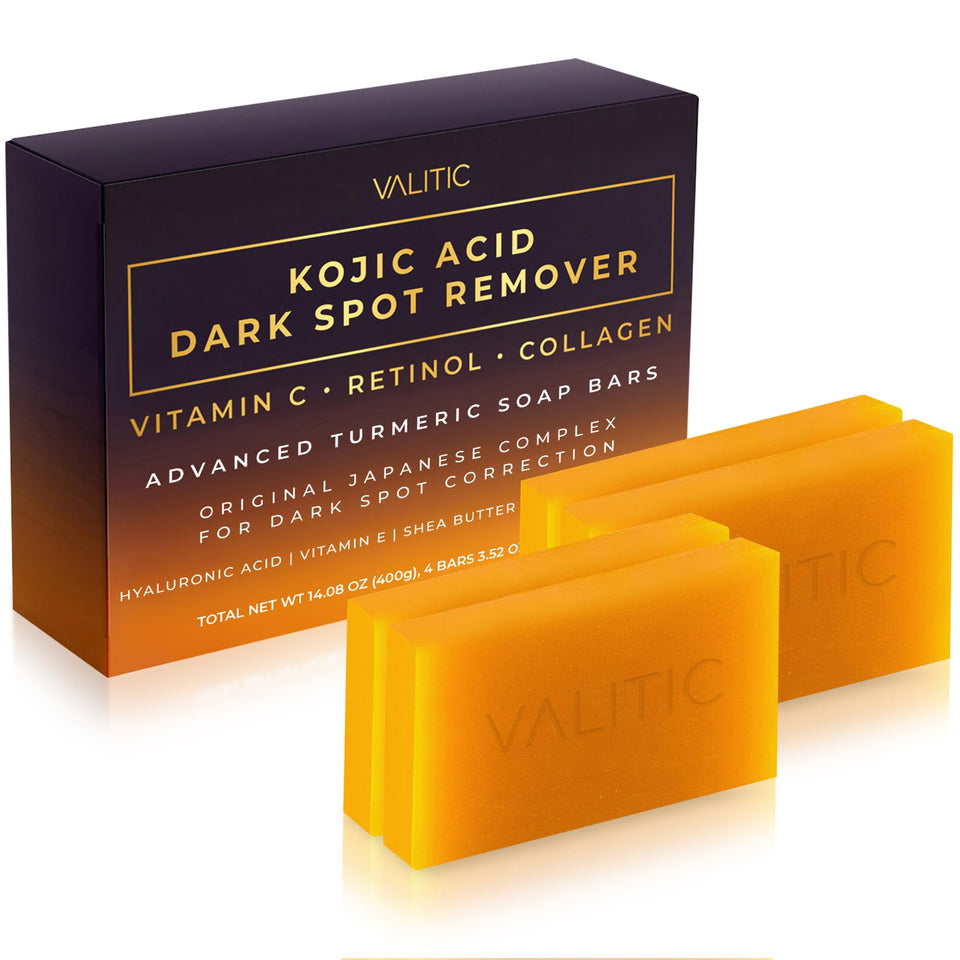 VALITIC front packaging of soap bar showing brand and brightening benefits