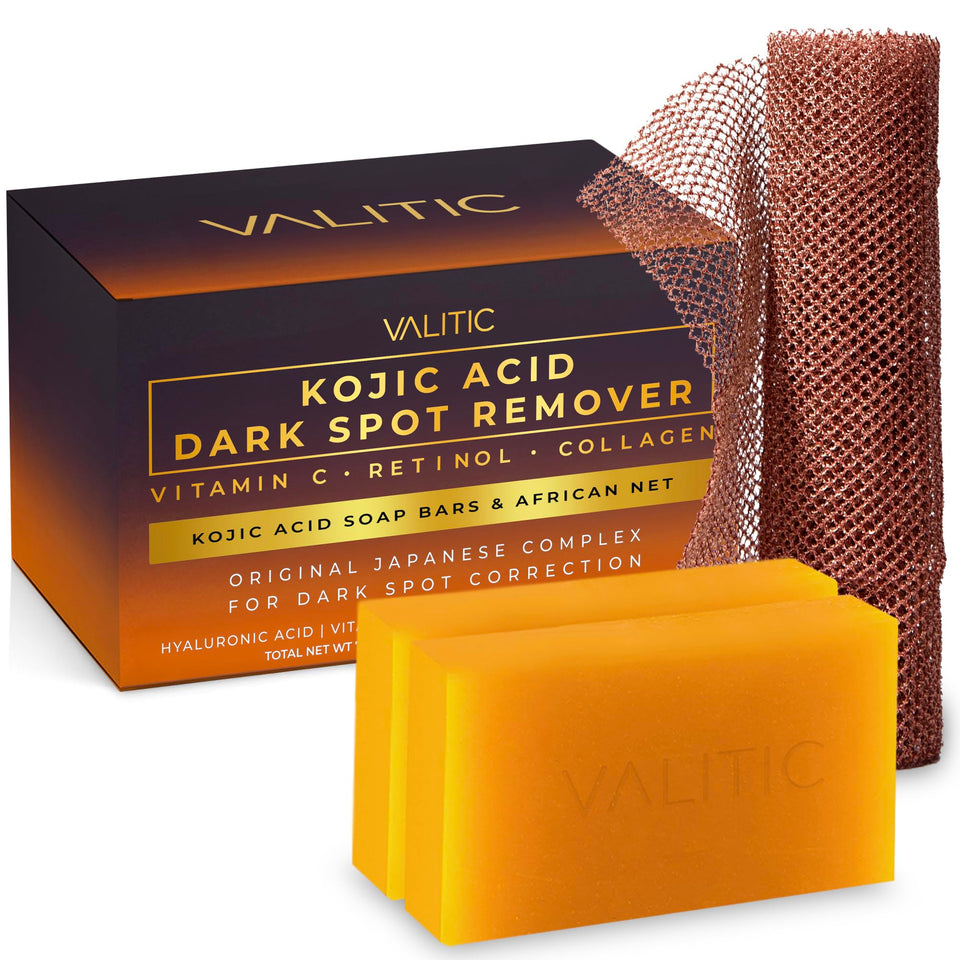 VALITIC front packaging showing two bars and sponge for convenience