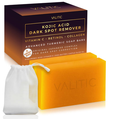 VALITIC front packaging showing two soap bars and benefits