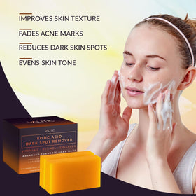 VALITIC soap in use on underarm showing gentle brightening care