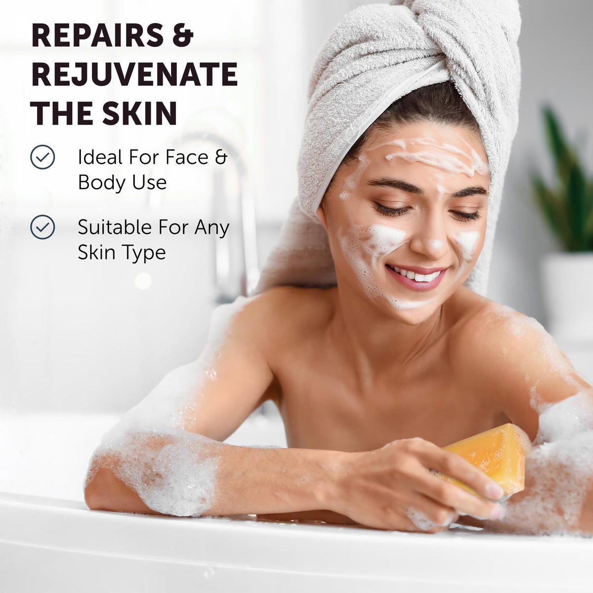 VALITIC natural ingredients grouped: turmeric, vitamin C, retinol for brightening