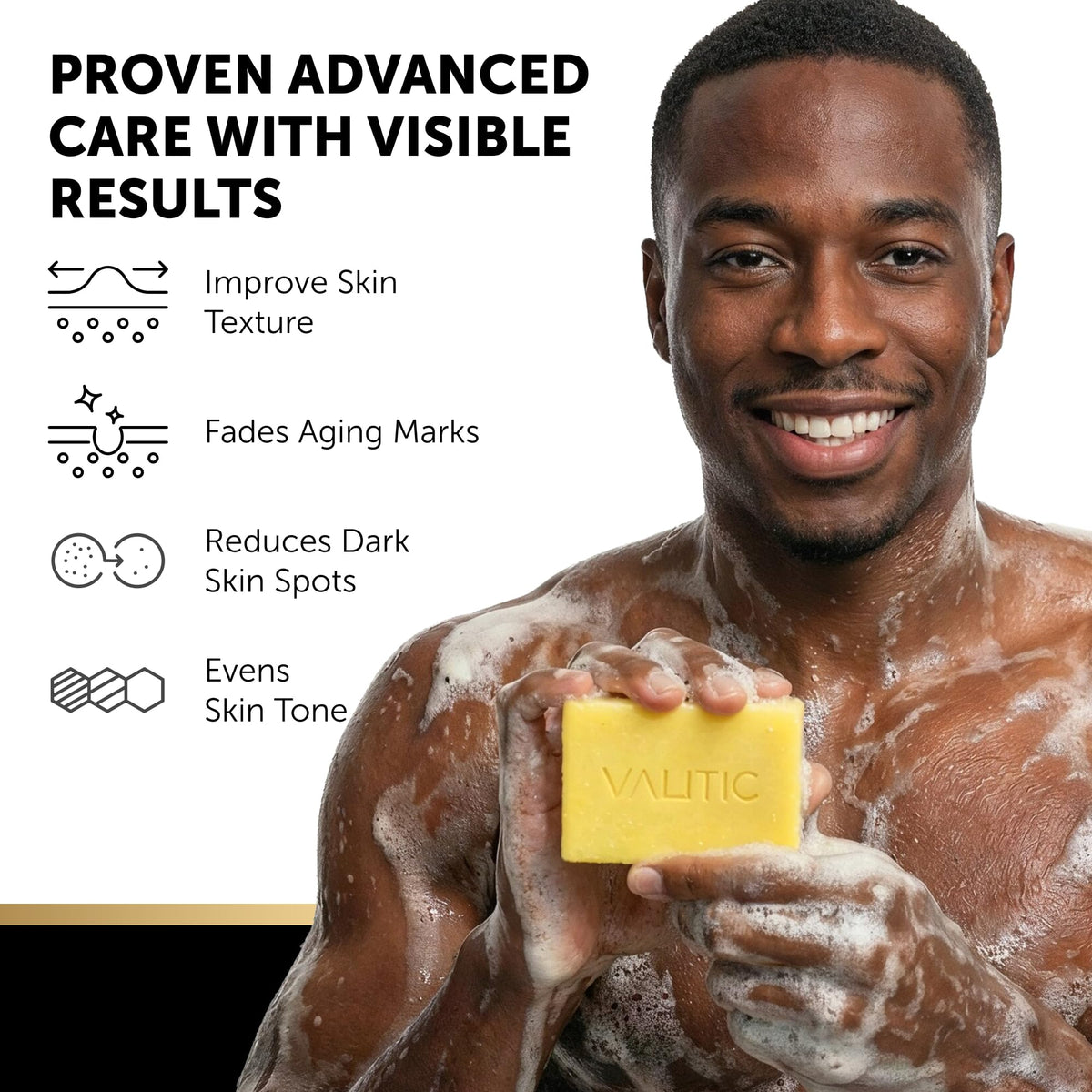 VALITIC ingredient label with vitamin C retinol collagen highlighted for ingredient transparency