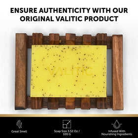 VALITIC shea butter and hyaluronic display highlighting moisturizing benefits