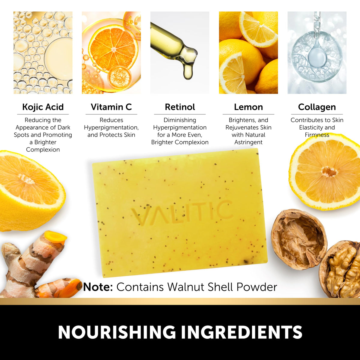 VALITIC soap beside ruler showing compact bar size and lasting use