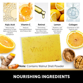 VALITIC soap beside ruler showing compact bar size and lasting use