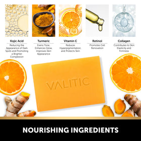 VALITIC soap cut section revealing color and ingredient layers benefit