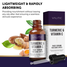 VALITIC serum texture close-up showing lightweight absorption benefit