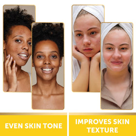 VALITIC close-up textured pad surface, gentle exfoliation visible and tactile benefit