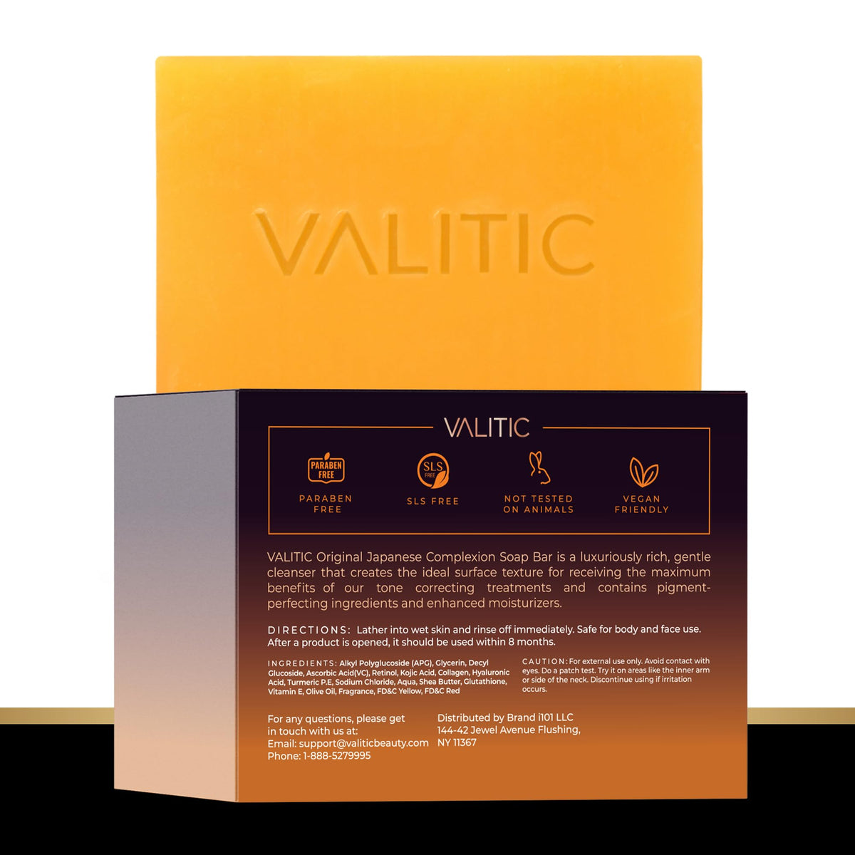 VALITIC two-pack box display emphasizing value and convenience benefit