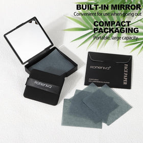 VALORIZE puff and mirror in hand for precise, portable application