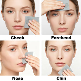 VALORIZE blotting sheets inside a purse for on-the-go shine control