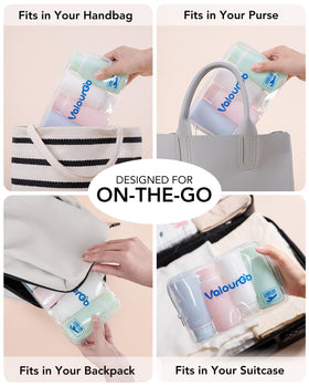 Valourgo bottle being filled with funnel showing clean refill convenience