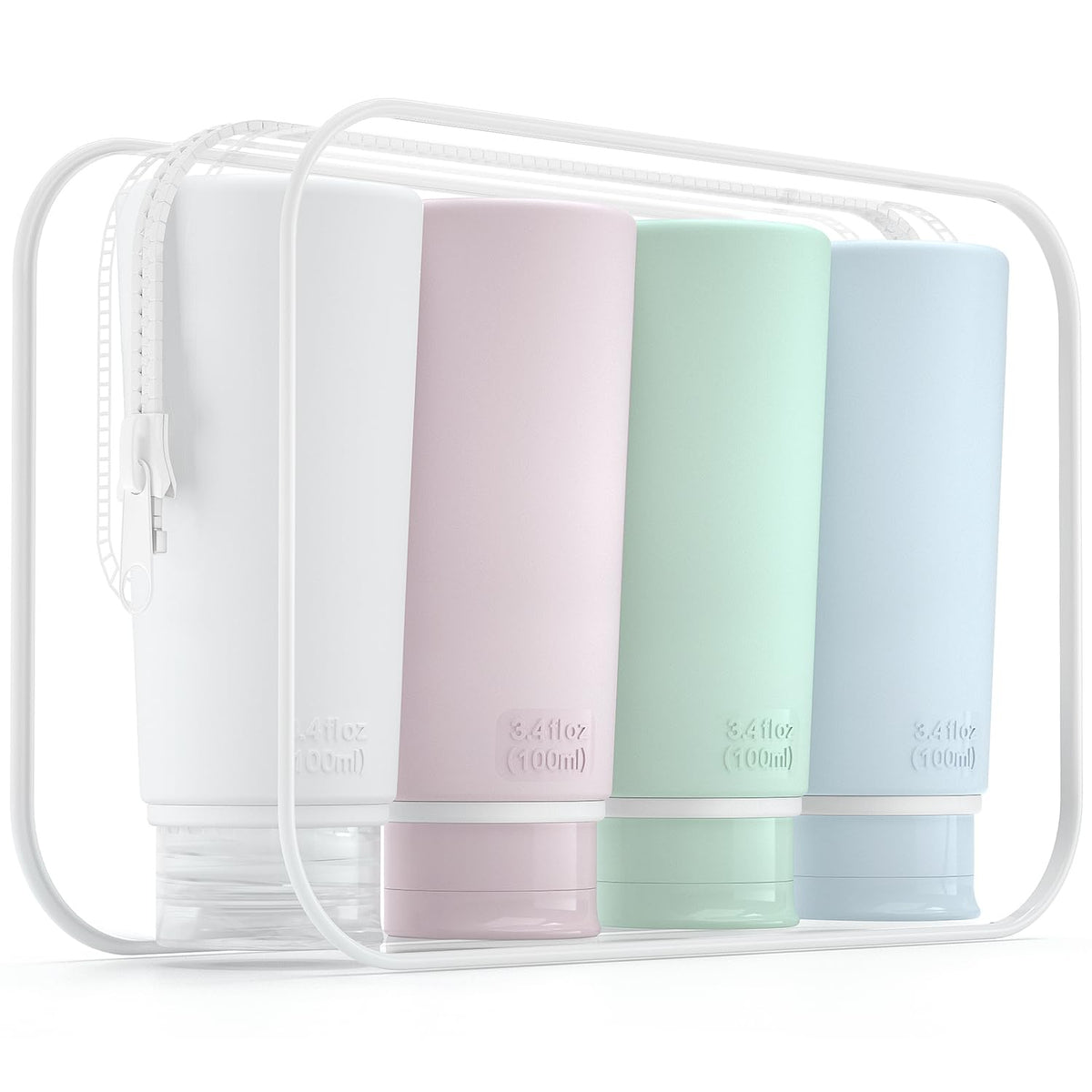 Valourgo front packaging showing four TSA-approved bottles for easy travel
