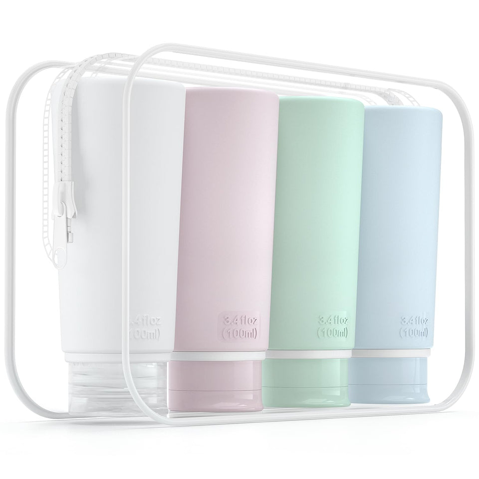 Valourgo front packaging showing four TSA-approved bottles for easy travel