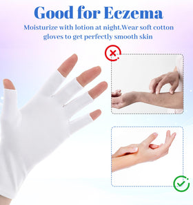 ValueBargain hand next to glove showing one-size-fit scale