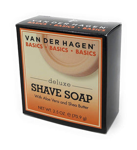 Label detail on Van Der Hagen puck highlighting ingredients and transparency