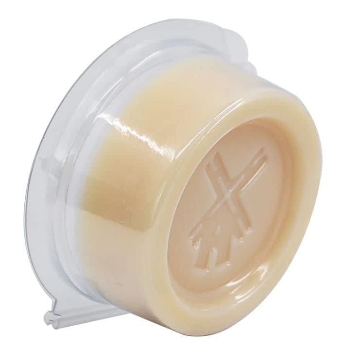Shaving brush loading soap with Van Der Hagen pucks for better glide and protection