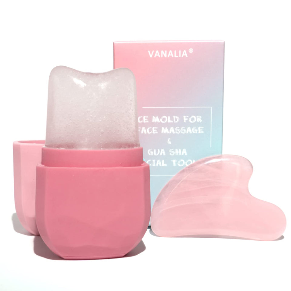 VANALIA ice roller front packaging showing compact pink design and benefits