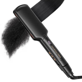 VANESSA PRO front view showing 2-inch plates and ergonomic body for fast styling