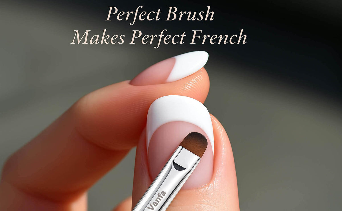 Vanfa brush handle label view highlighting brand and comfortable grip for control