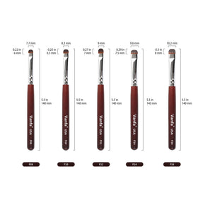 Vanfa brush cleaning gel edge in use for tidy French smile lines and clean cuticles