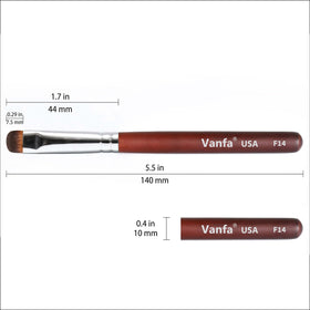 Vanfa brush on manicure station lifestyle image showing professional workspace benefit