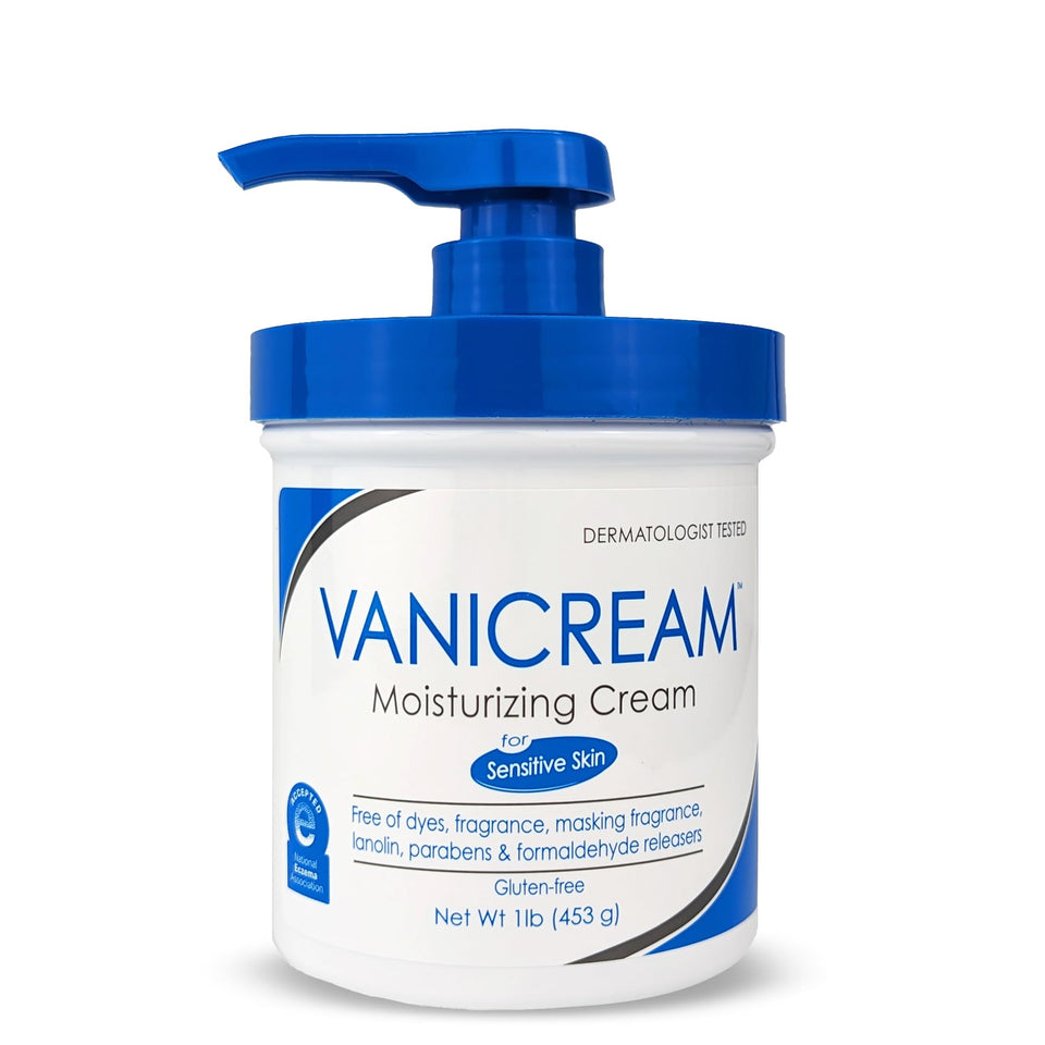 Vanicream 1 lb jar front view showing clean packaging and gentle moisturizer