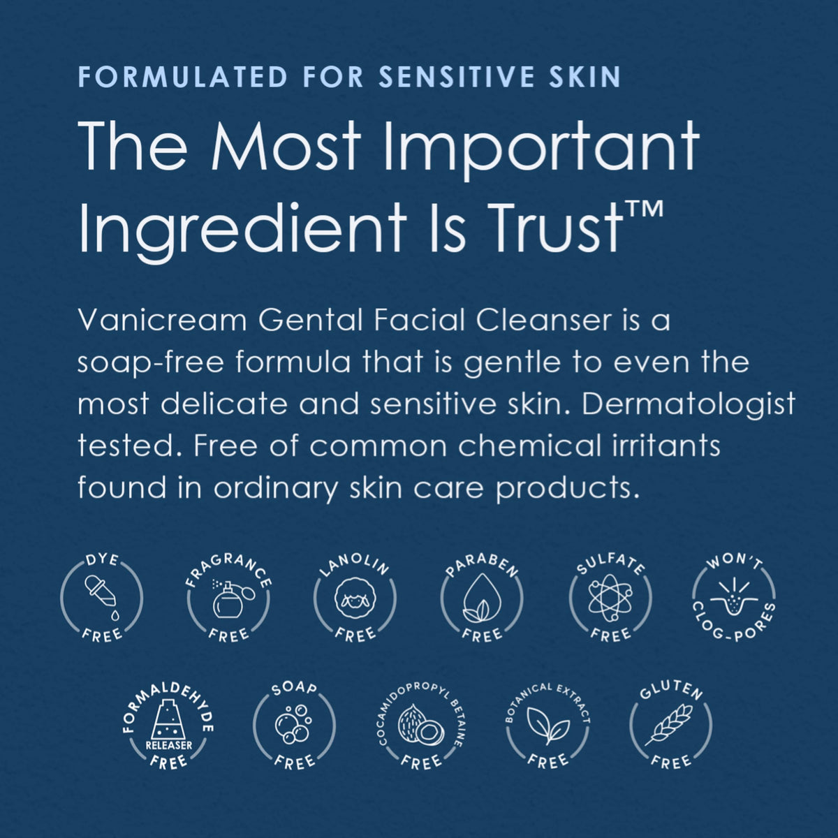 Vanicream applied on hand lifestyle view demonstrating calming hydration