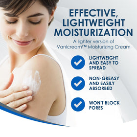 Vanicream back label close-up showing ingredient list for informed use
