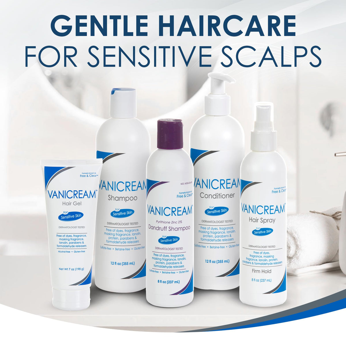 Vanicream before and after detangling comparison showing improved manageability