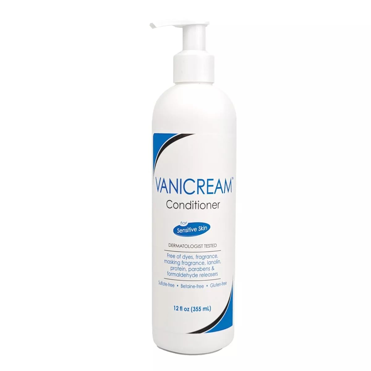 Vanicream label close-up highlighting ingredient-free claims and clarity benefit