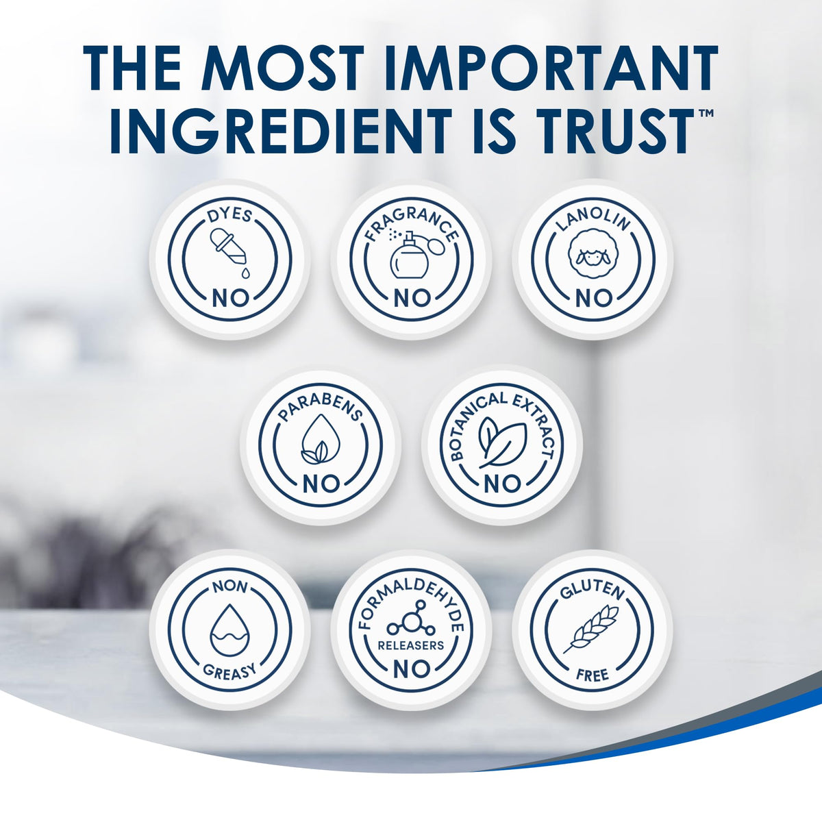 Vanicream deodorant on bathroom shelf indicating daily routine and sensitive-skin suitability