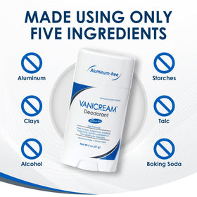 Vanicream ingredient label close-up highlighting five-ingredient, minimalist formula benefits