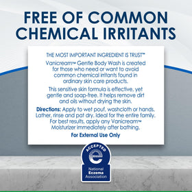 Vanicream used by family in bathroom conveying gentle cleansing for all ages
