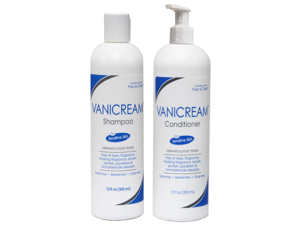 PHARMACEUTICAL SPECIALTIES Vanicream front packaging showing both 12 oz bottles and benefits