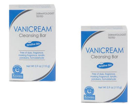 Vanicream front packaging showing unscented cleansing bar benefit gentle cleansing