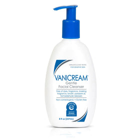 Vanicream front packaging pump bottle clearly showing size and gentle formula benefit