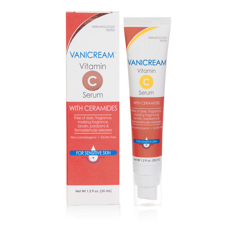 Vanicream front packaging showing bottle for gentle brightening