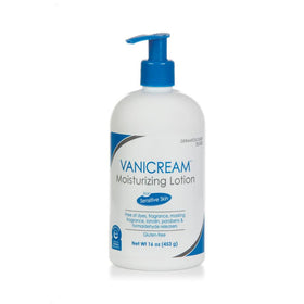 Vanicream front pump bottle showing clean label and ease of dispensing