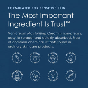 Vanicream being applied to hands demonstrating quick absorption and relief