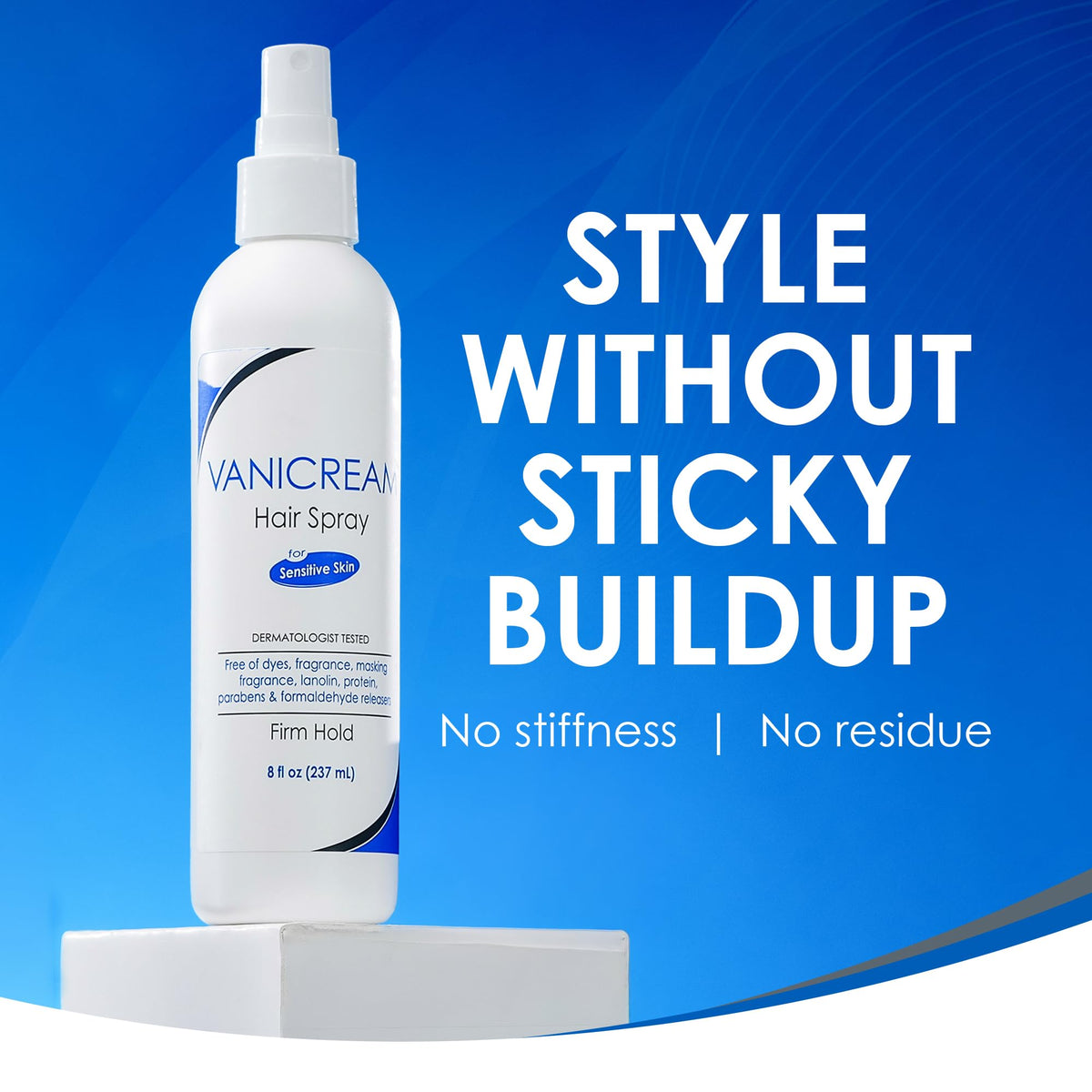 Hand holding Vanicream bottle to show scale and portability benefit