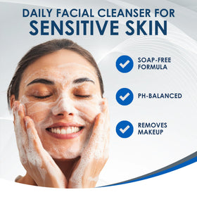 Vanicream label closeup highlighting no-fragrance and no-common-irritants benefit