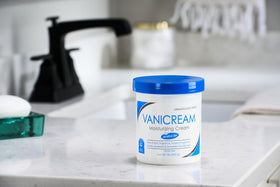 Vanicream label closeup with National Eczema Association seal visible