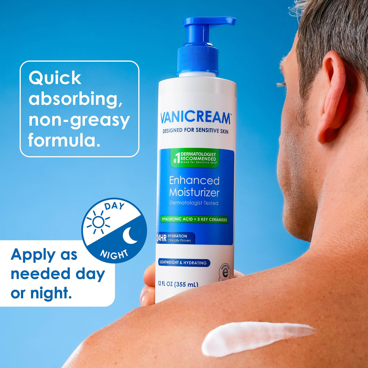 Product label close-up showing Vanicream ingredient clarity and trust